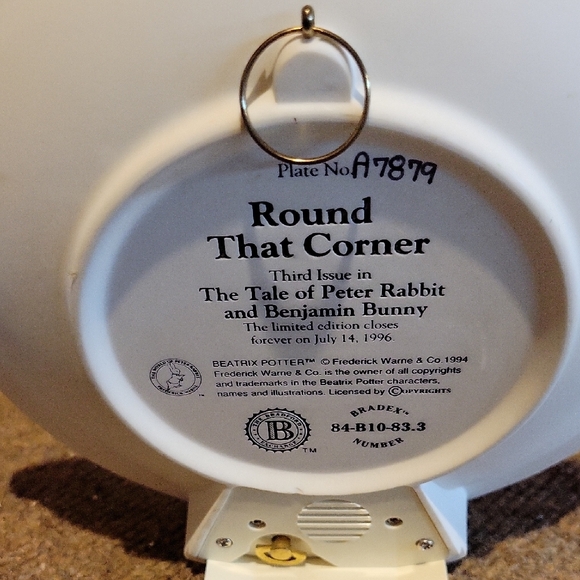 Round That Corner Peter Rabbit Plate - Picture 1 of 5